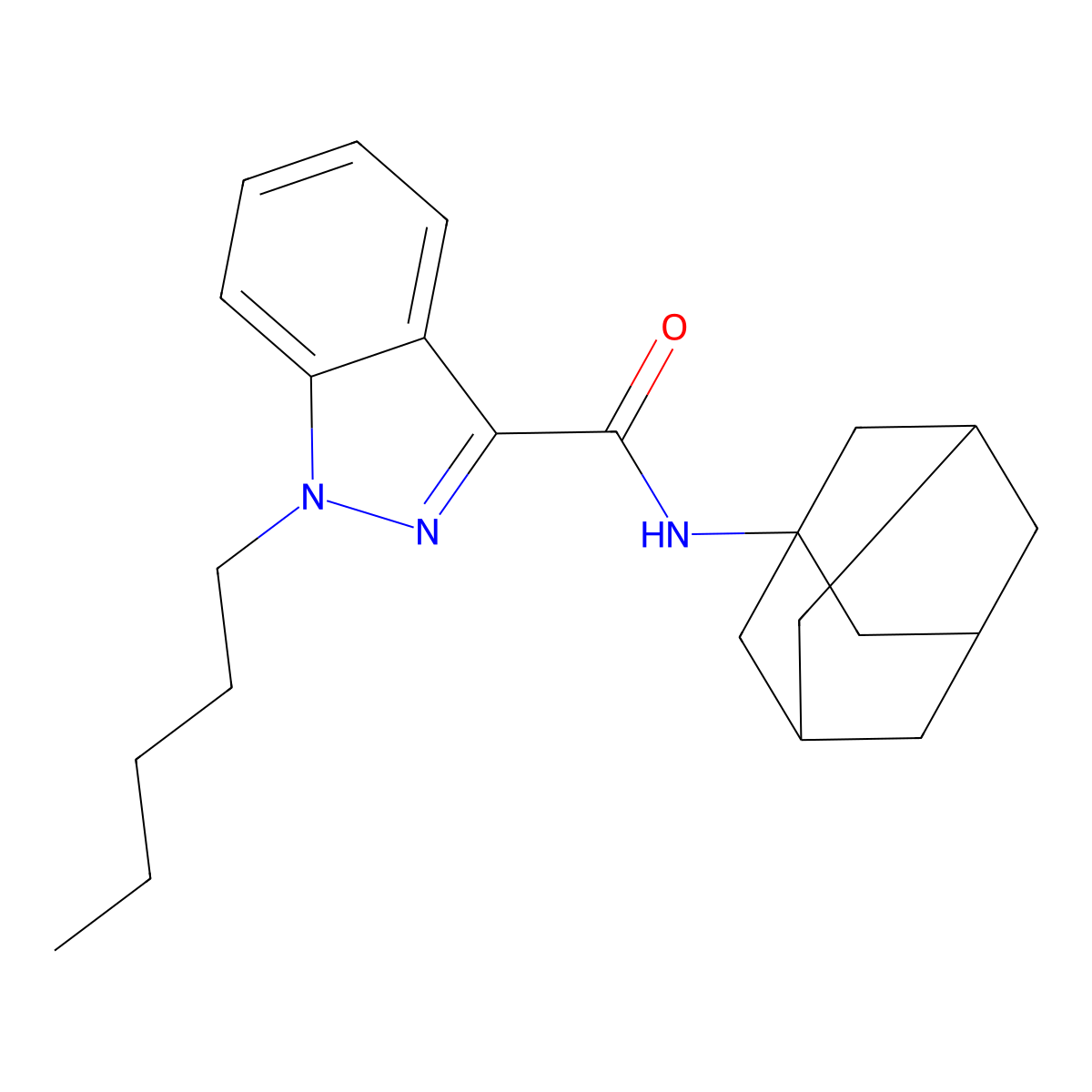 Apinaca molecular structure, CAS 1345973-53-6