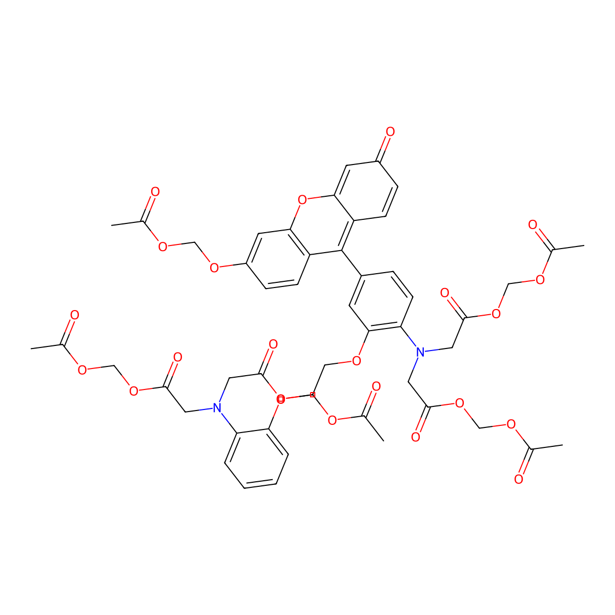 Fluo-8 AM molecular structure, CAS 1345980-40-6