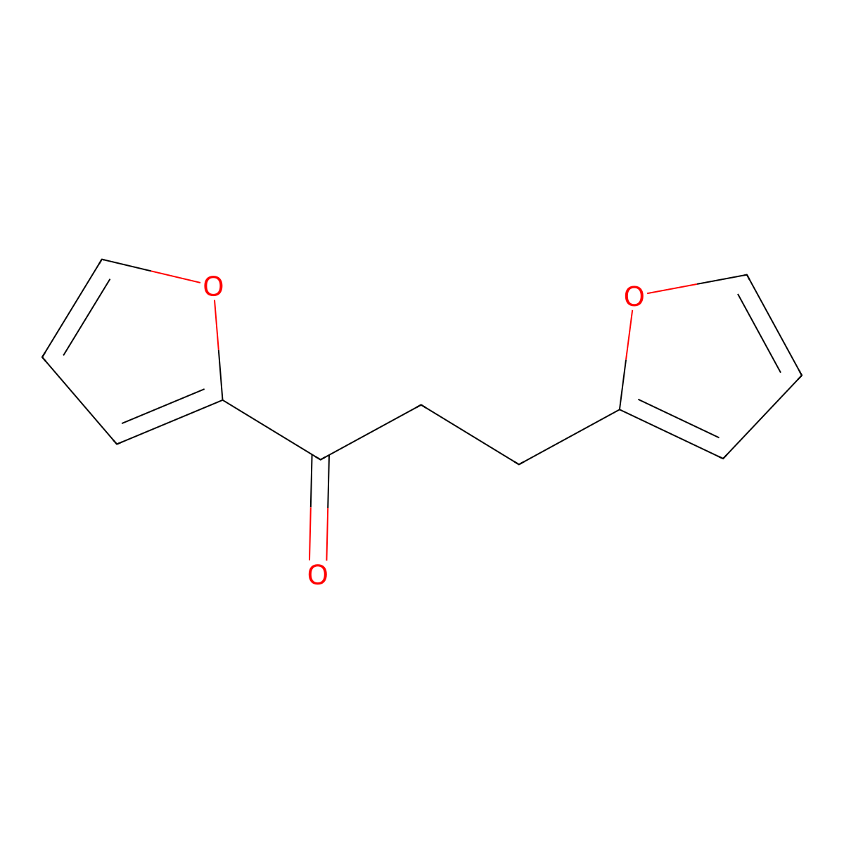 1,3-Bis(furan-2-yl)propan-1-one molecular structure, CAS 13460-70-3