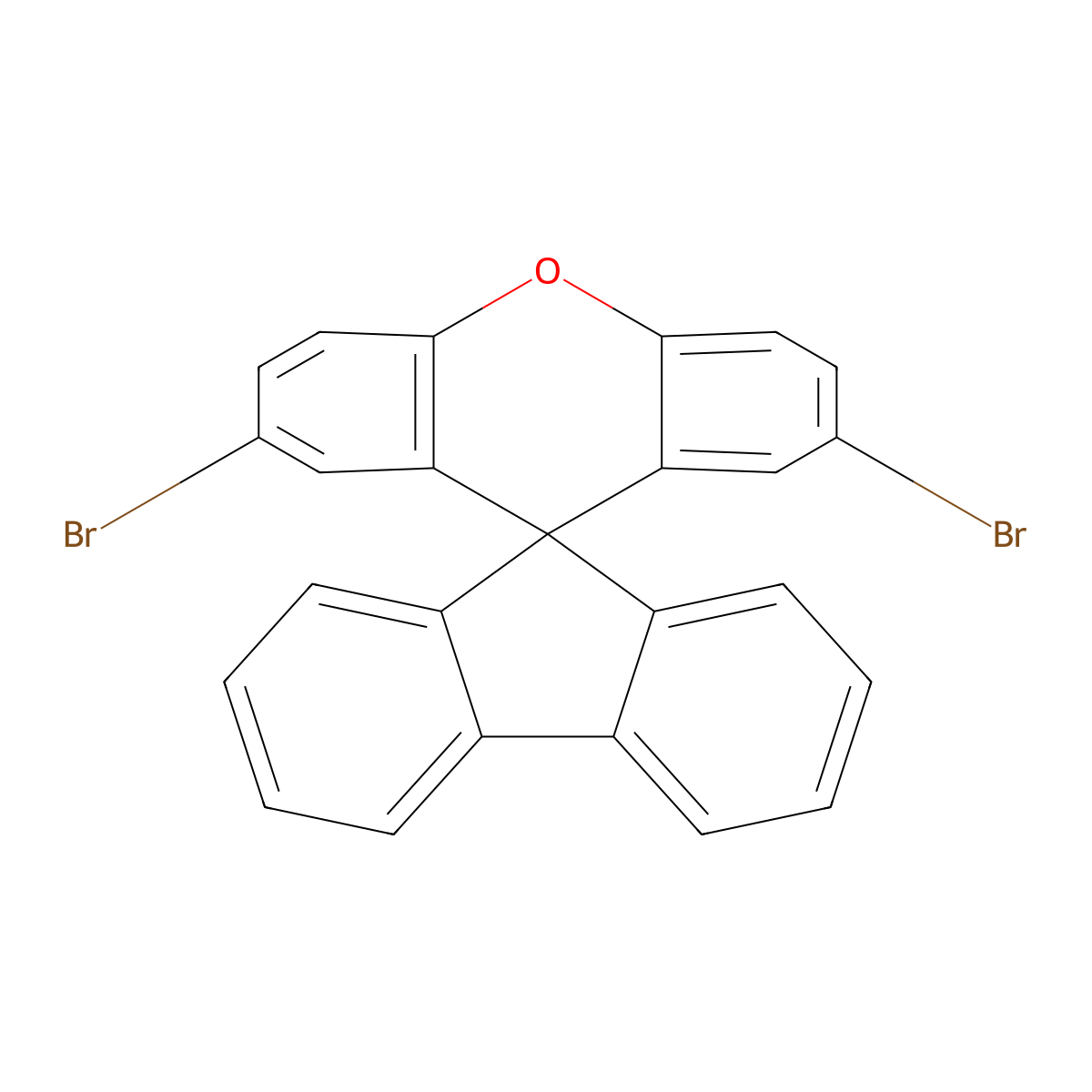2',7'-Dibromospiro[fluorene-9,9'-xanthene] molecular structure, CAS 1346002-88-7