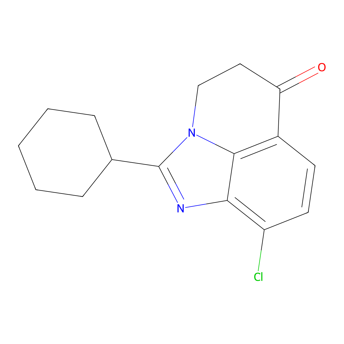 9-Chloro-2-cyclohexyl-4H-imidazo[4,5,1-IJ]quinolin-6(5H)-one molecular structure, CAS 134601-87-9