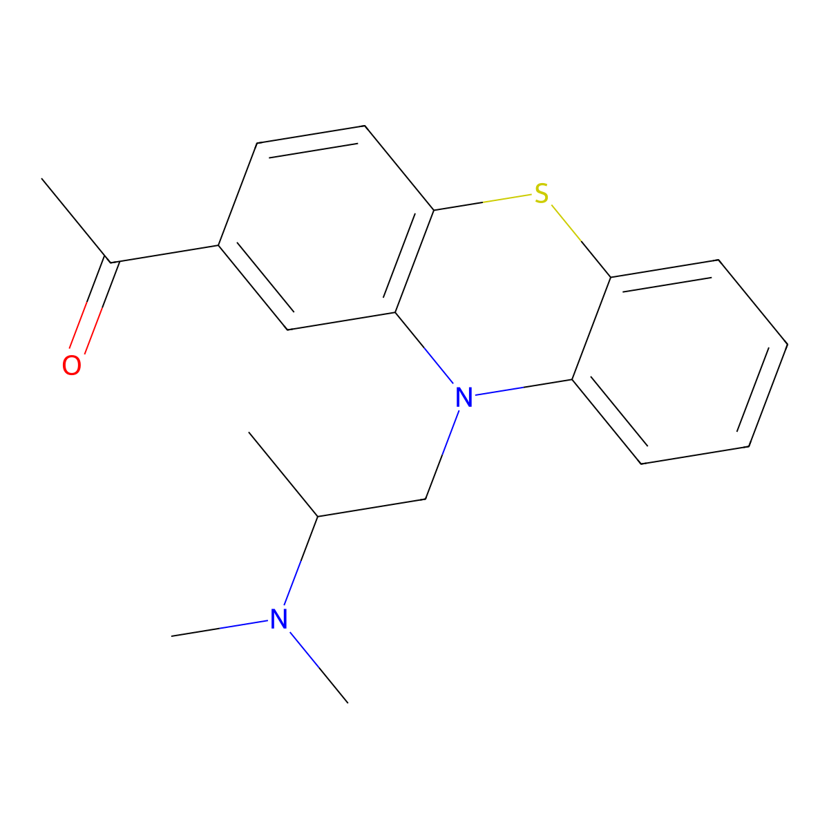 Aceprometazine molecular structure, CAS 13461-01-3