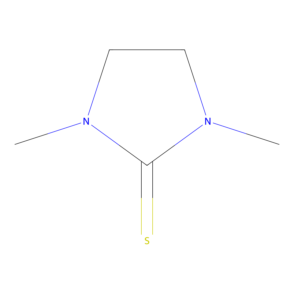 1,3-Dimethyl-2-imidazolidinethione molecular structure, CAS 13461-16-0