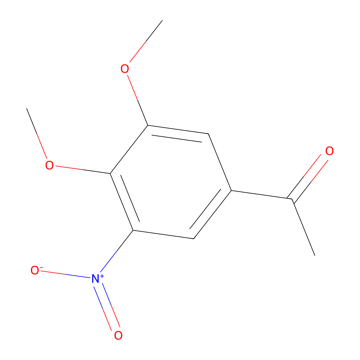 1-(3,4-Dimethoxy-5-nitrophenyl)ethanone molecular structure, CAS 134610-32-5
