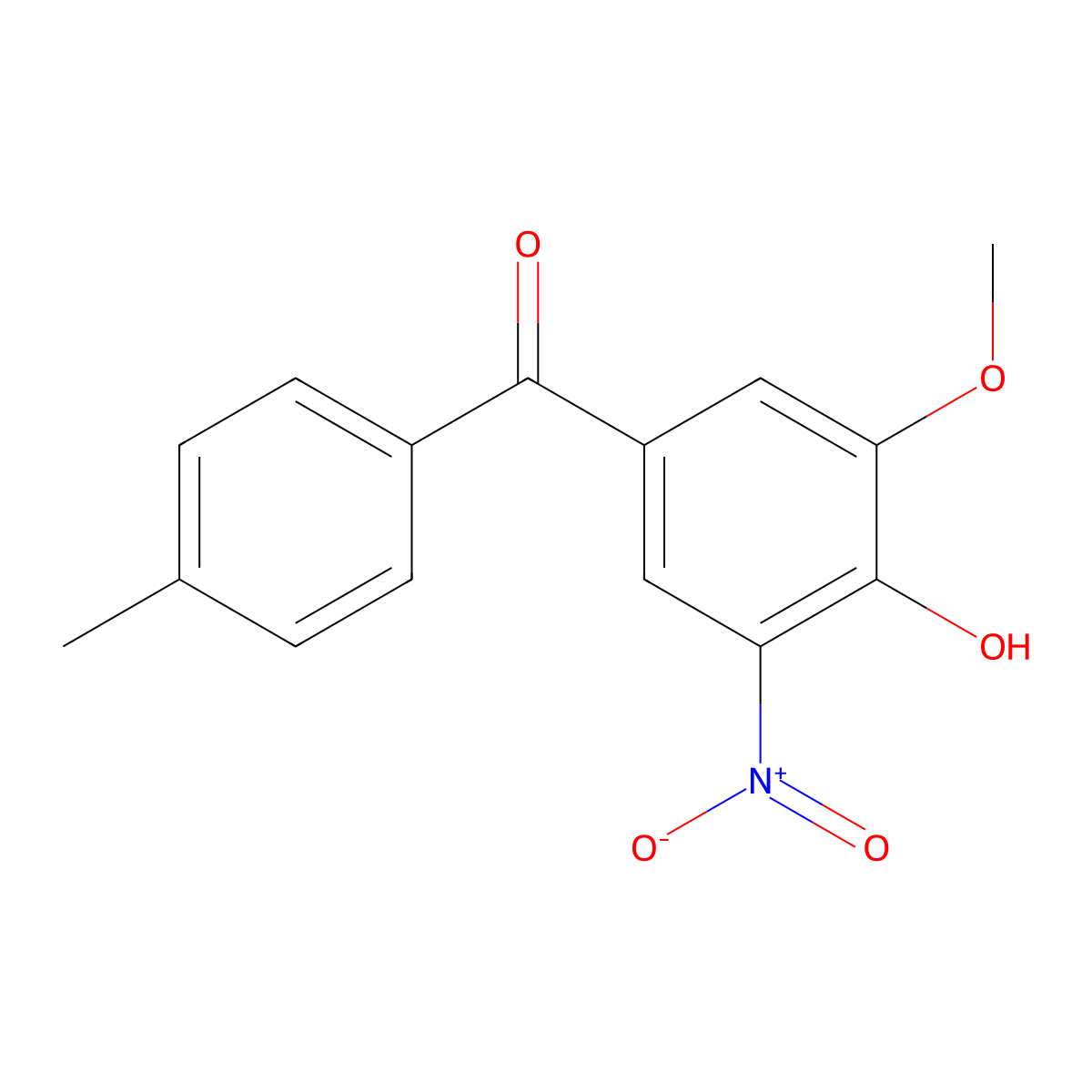3-O-Methyltolcapone molecular structure, CAS 134612-80-9