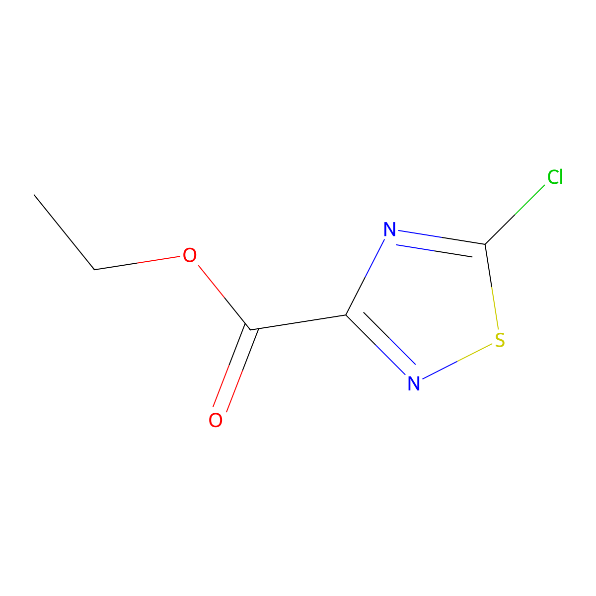 1,2,4-Thiadiazole-3-carboxylic acid, 5-chloro-, ethyl ester molecular structure, CAS 1346147-95-2