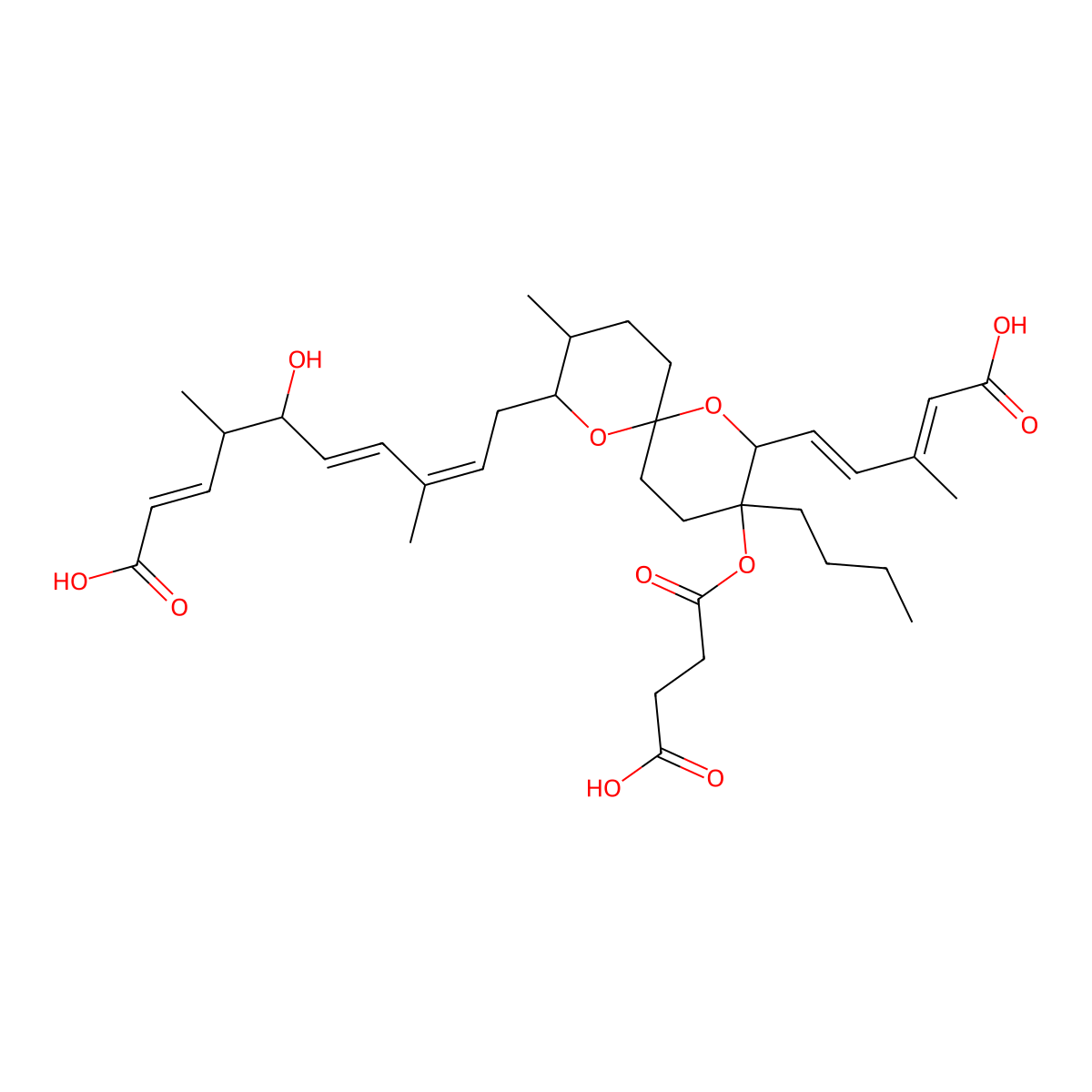 Reveromycin A molecular structure, CAS 134615-37-5