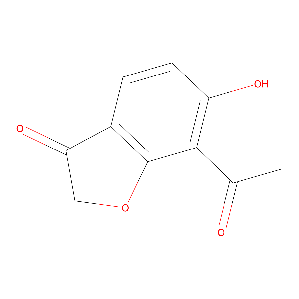 7-acetyl-6-hydroxybenzofuran-3(2H)-one molecular structure, CAS 1346151-74-3