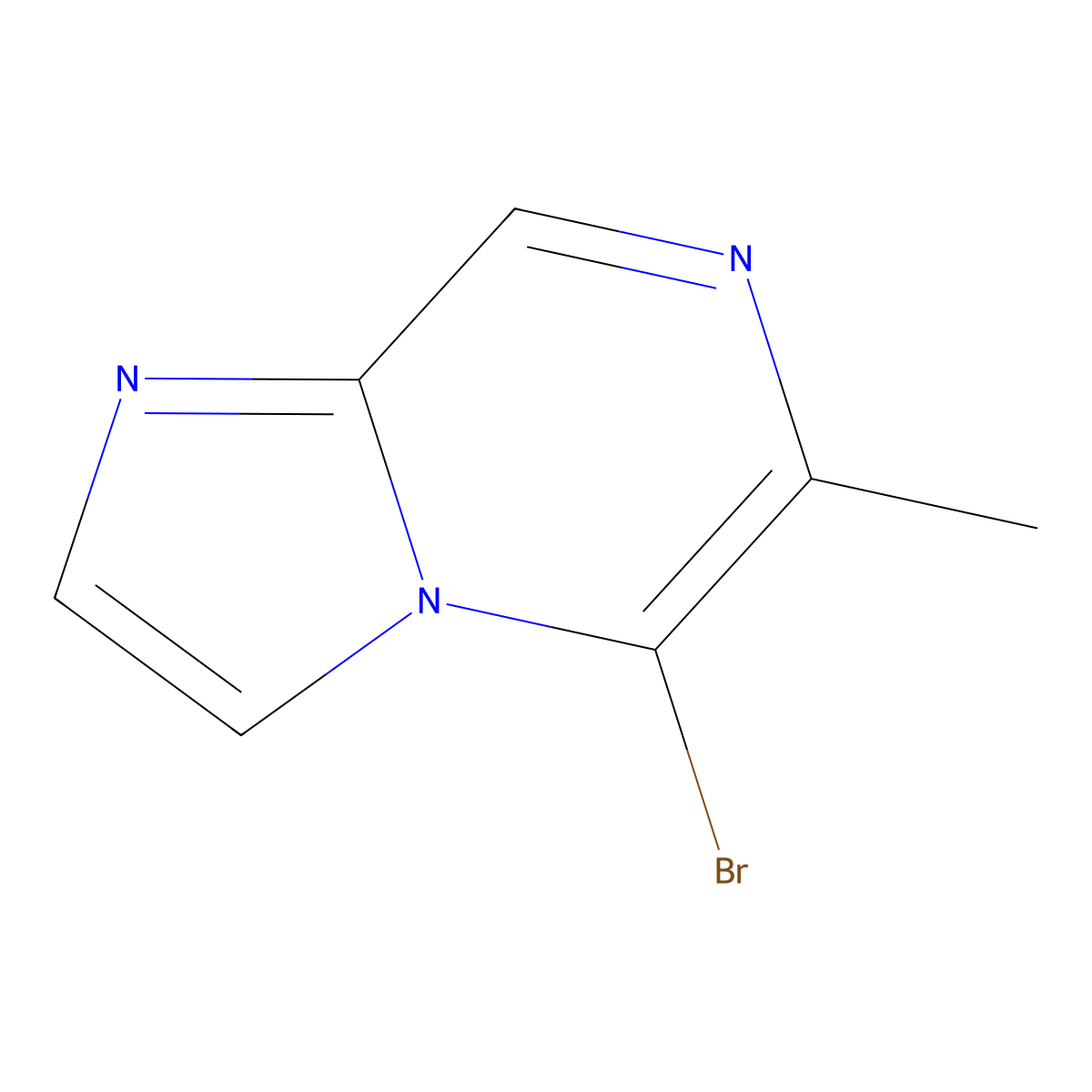 5-Bromo-6-methylimidazo[1,2-a]pyrazine molecular structure, CAS 1346157-10-5