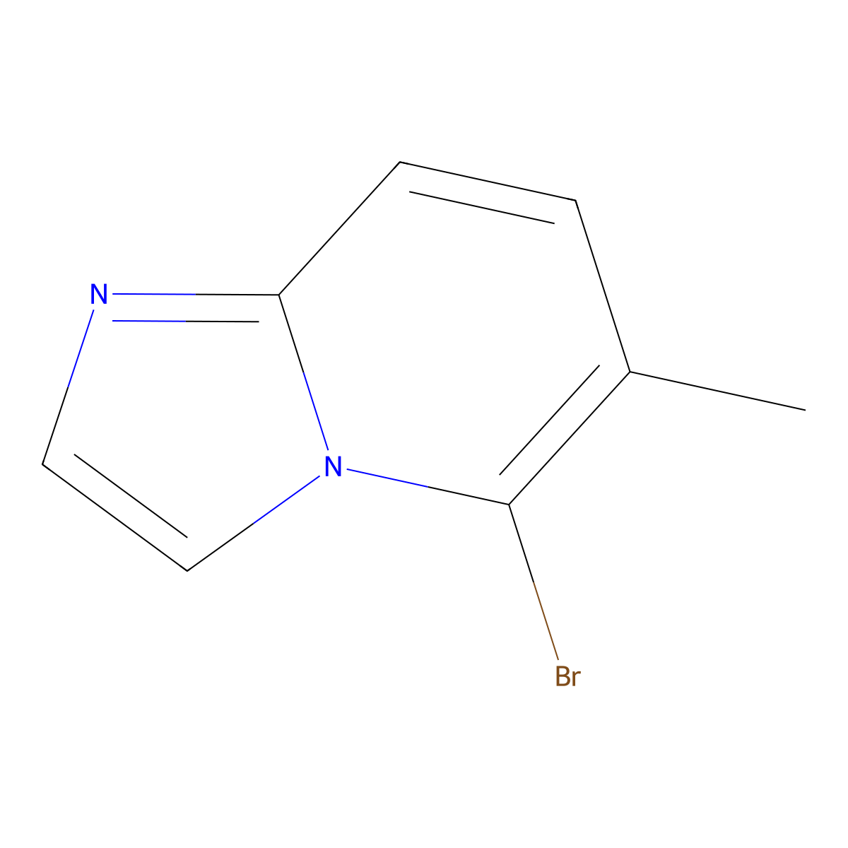 5-Bromo-6-methylimidazo[1,2-a]pyridine molecular structure, CAS 1346157-13-8