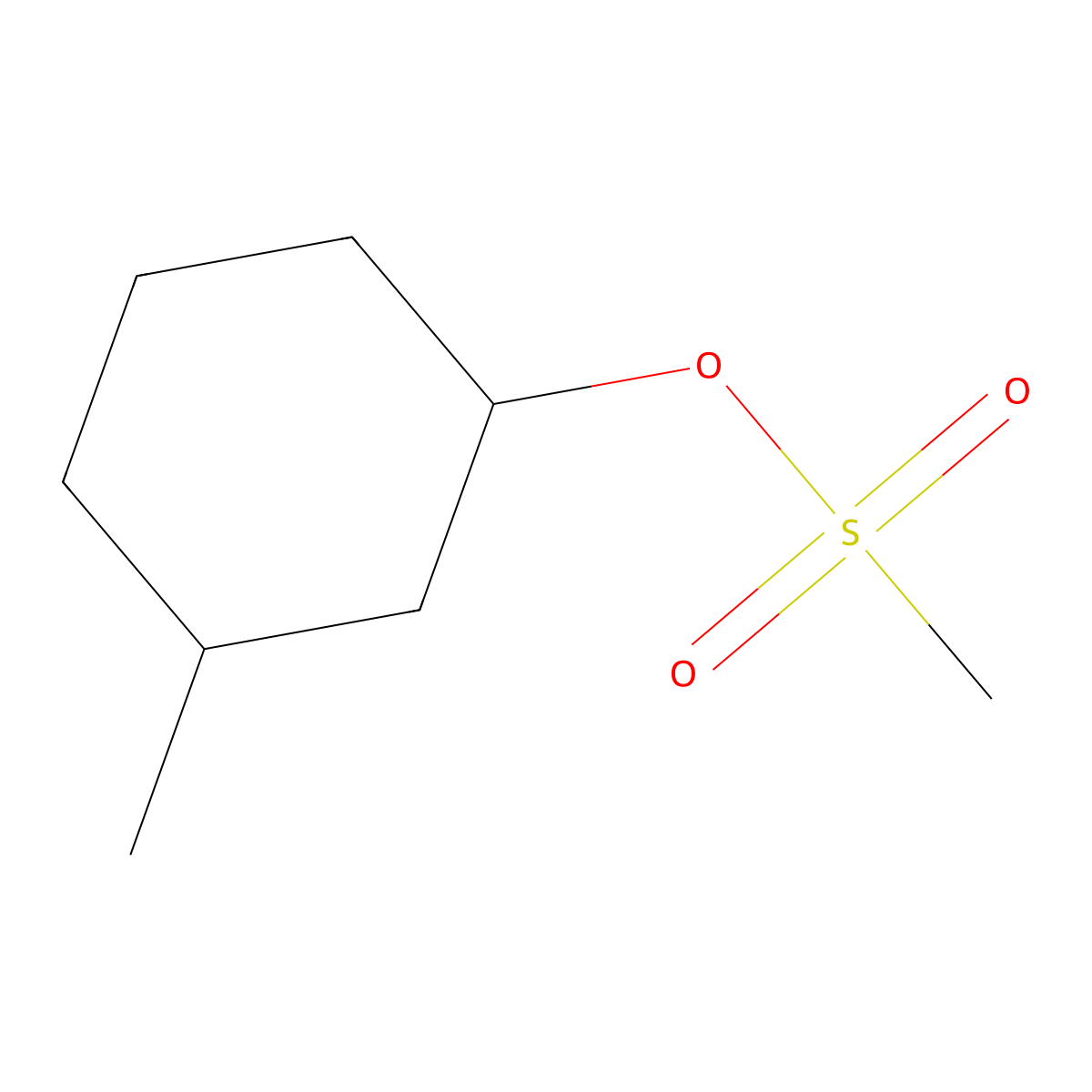3-Methylcyclohexyl methanesulfonate molecular structure, CAS 1346162-29-5