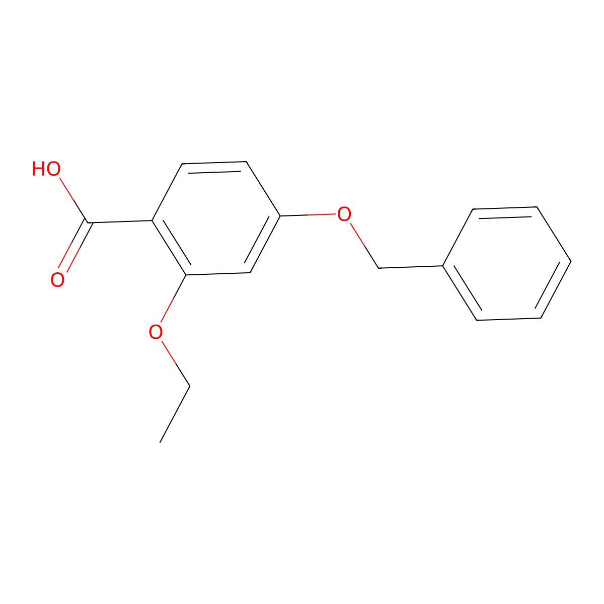4-(Benzyloxy)-2-ethoxybenzoic acid molecular structure, CAS 1346169-32-1
