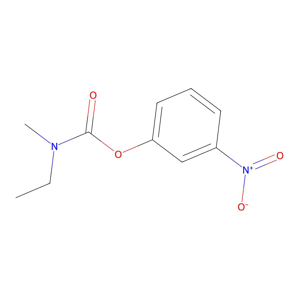 3-Nitrophenyl ethyl(methyl)carbamate molecular structure, CAS 1346242-31-6