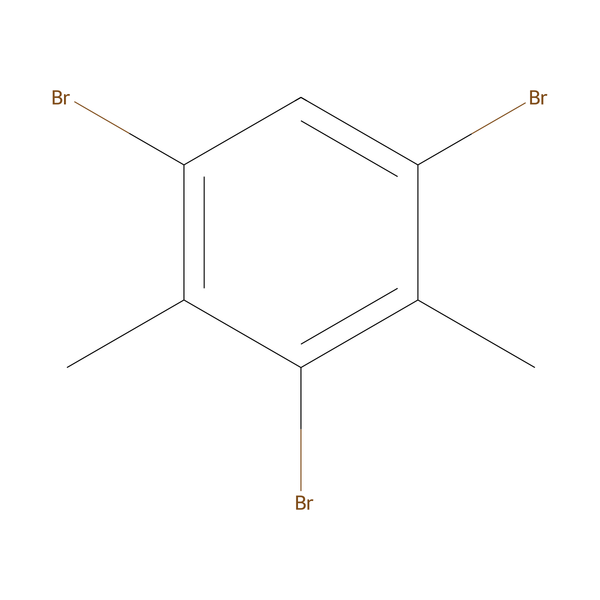 1,3,5-Tribromo-2,4-dimethylbenzene molecular structure, CAS 134636-45-6