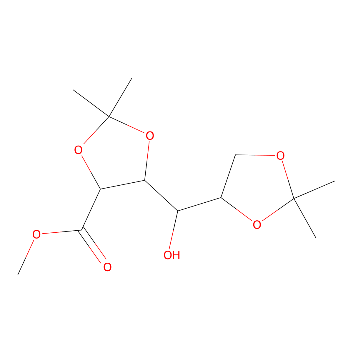 2,3:5,6-Di-O-isopropylidene-D-gluconic acid methyl ester molecular structure, CAS 134639-65-9