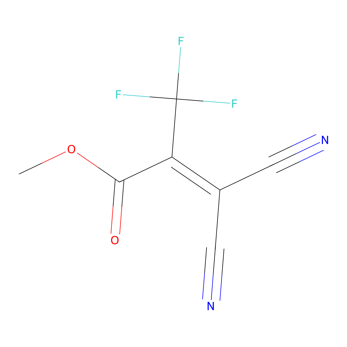 Methyl 3,3-dicyano-2-(trifluoromethyl)acrylate molecular structure, CAS 134641-36-4