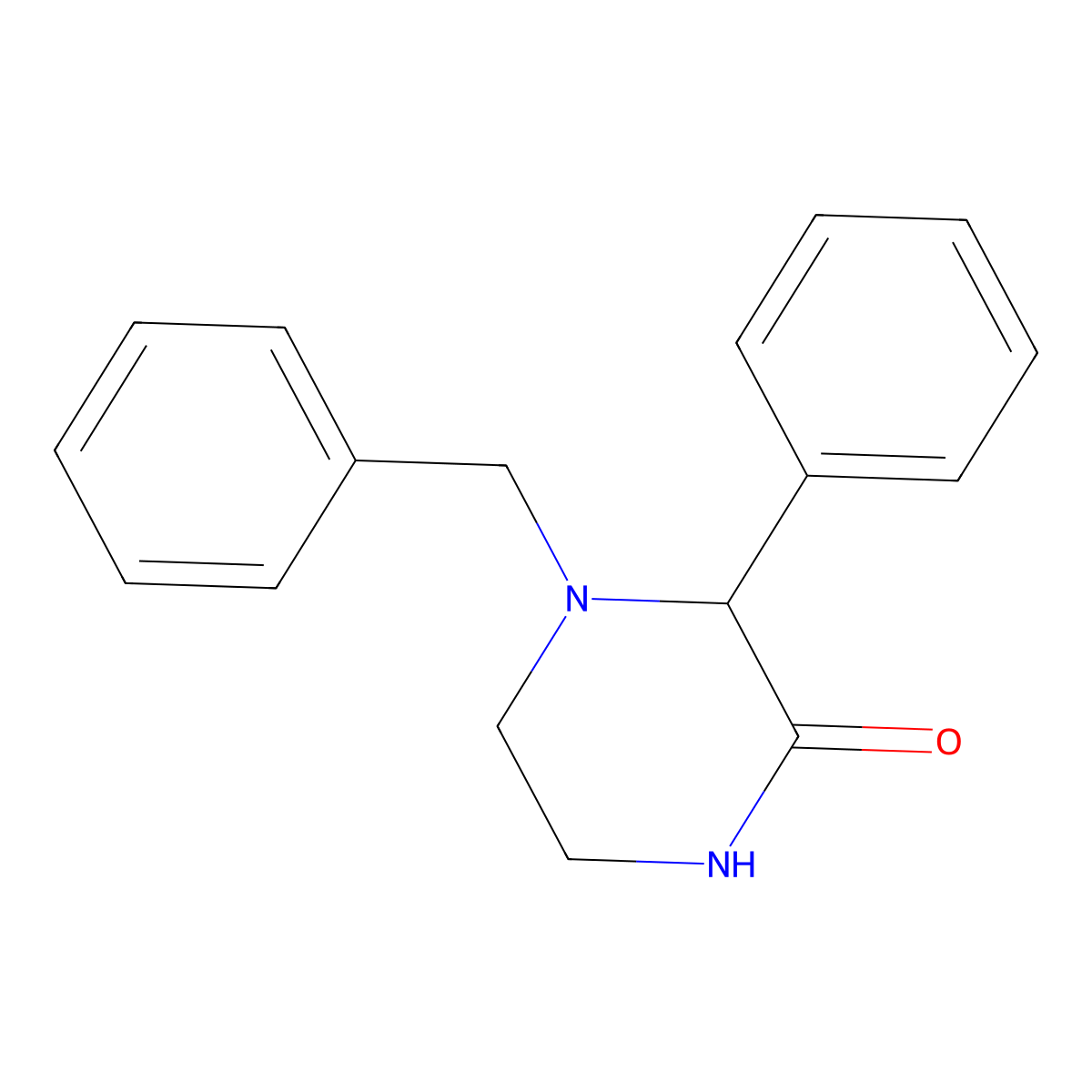 (S)-4-Benzyl-3-phenylpiperazin-2-one molecular structure, CAS 1346418-26-5