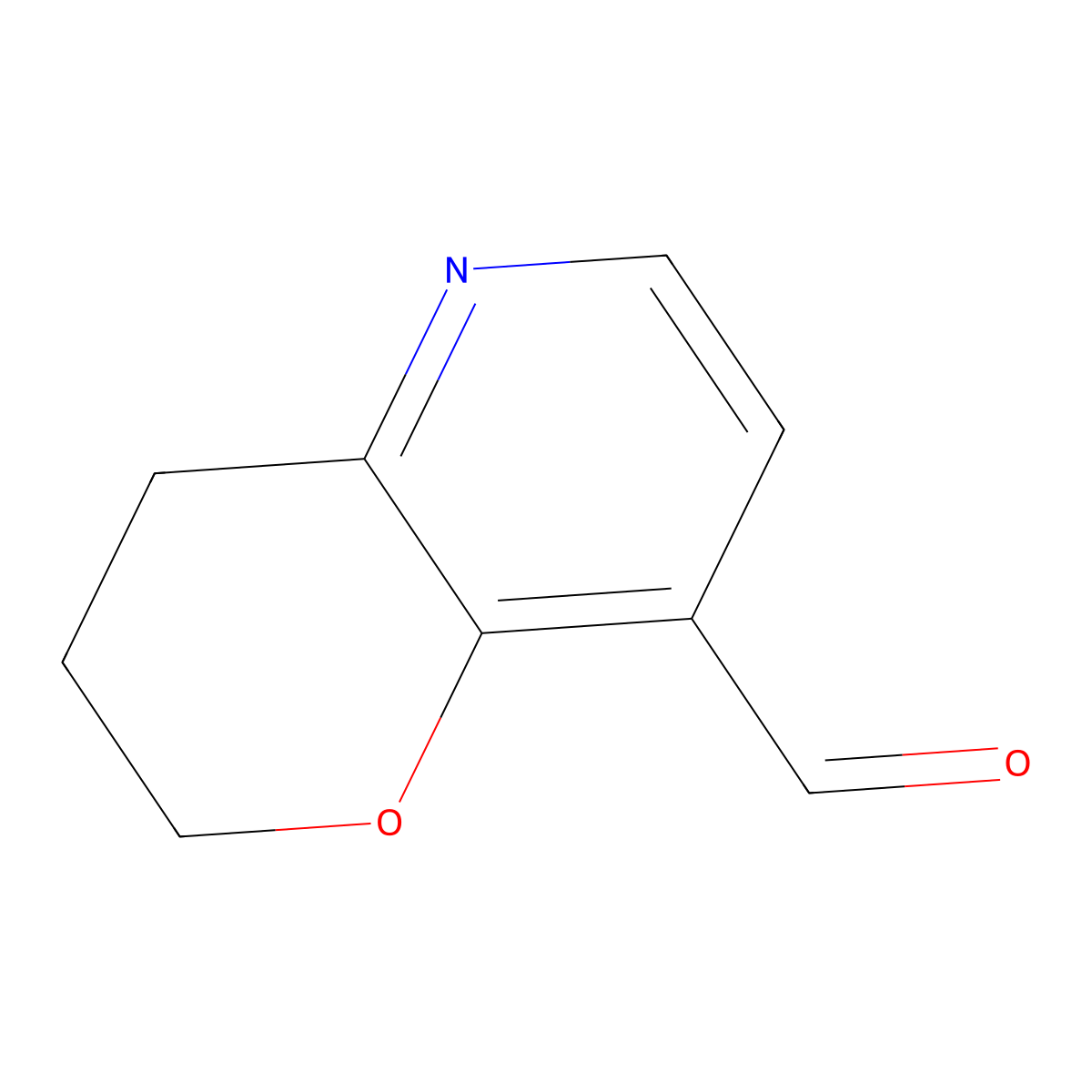 3,4-dihydro-2H-pyrano[3,2-b]pyridine-8-carbaldehyde molecular structure, CAS 1346446-93-2