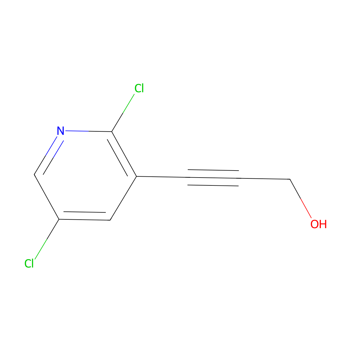 3-(2,5-Dichloropyridin-3-yl)prop-2-yn-1-ol molecular structure, CAS 1346447-35-5