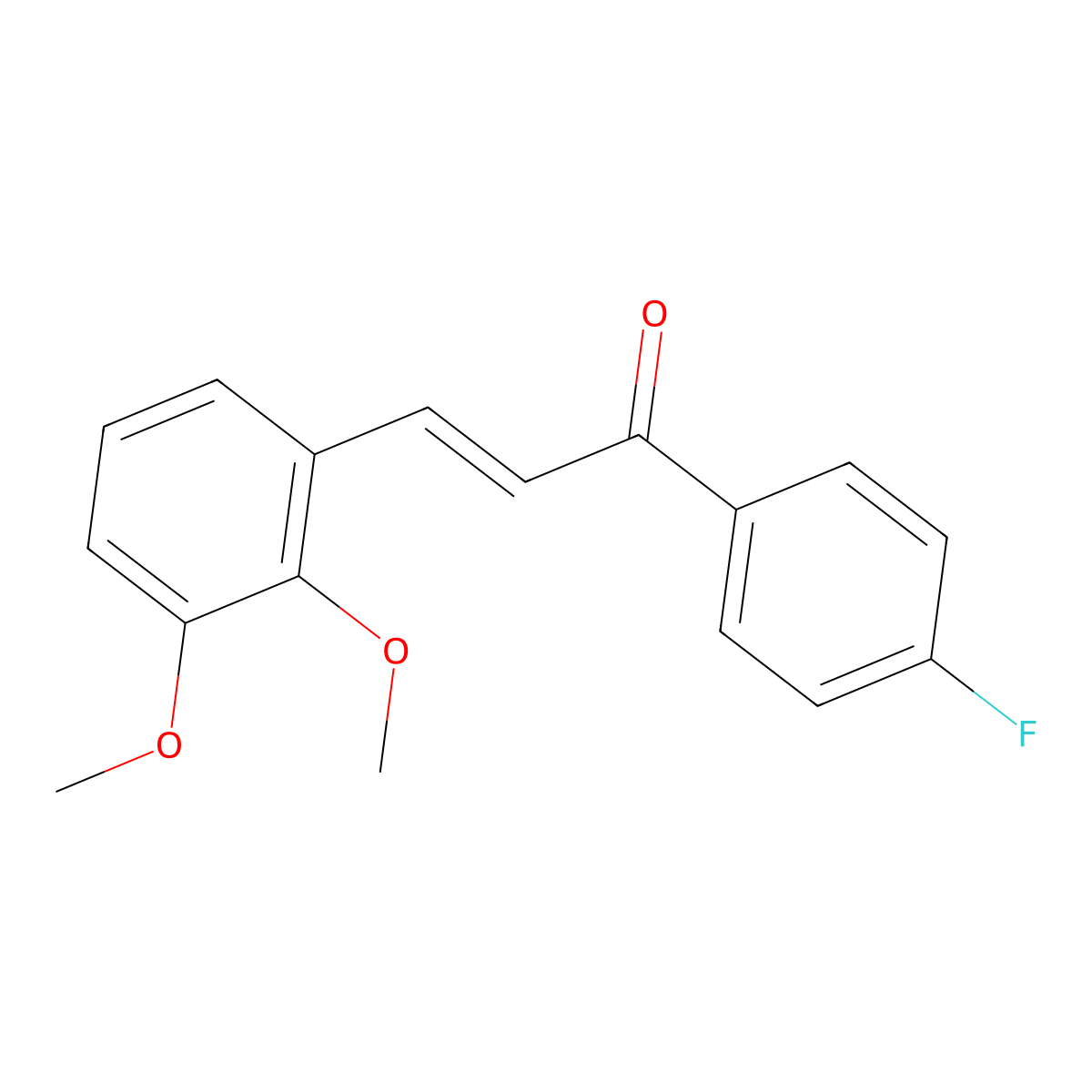 (2E)-3-(2,3-dimethoxyphenyl)-1-(4-fluorophenyl)prop-2-en-1-one molecular structure, CAS 1346457-86-0