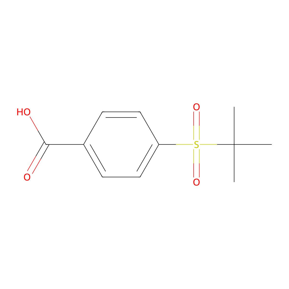 4-(tert-Butylsulfonyl)benzoic acid molecular structure, CAS 1346498-70-1