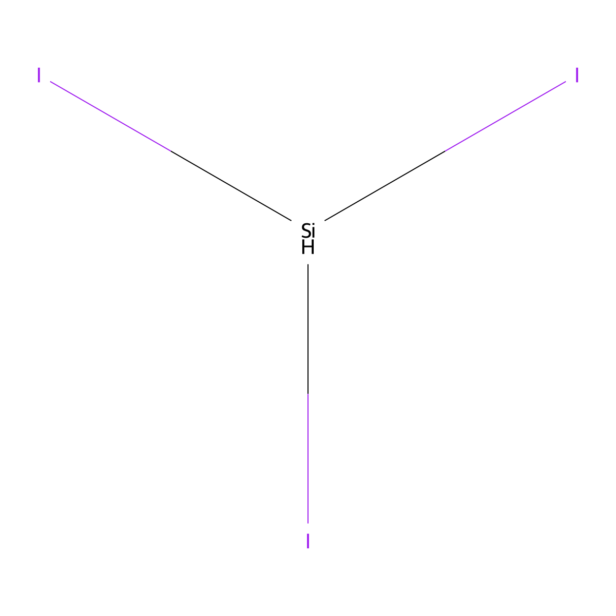 Triiodosilane molecular structure, CAS 13465-72-0