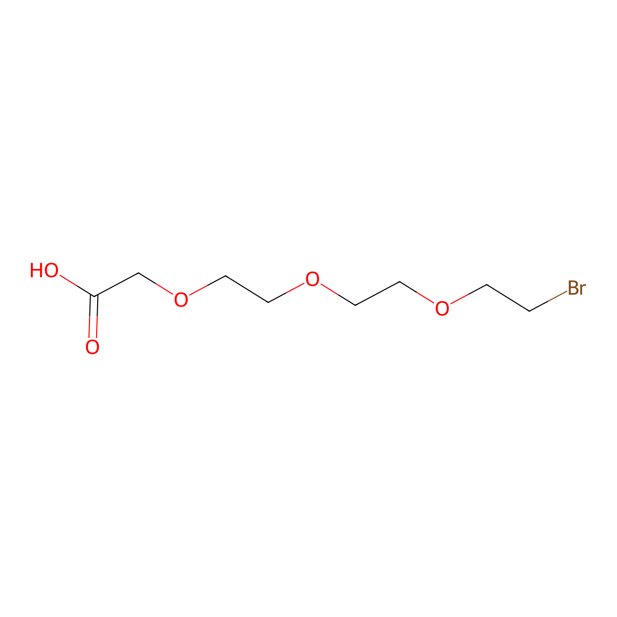 Br-PEG3-CH2COOH molecular structure, CAS 1346502-15-5