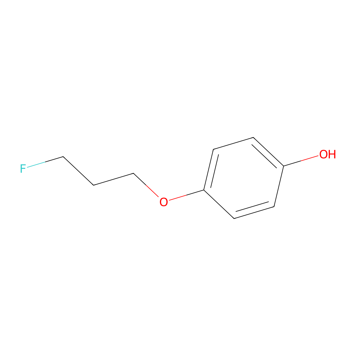 4-(3-Fluoropropoxy)phenol molecular structure, CAS 1346521-22-9
