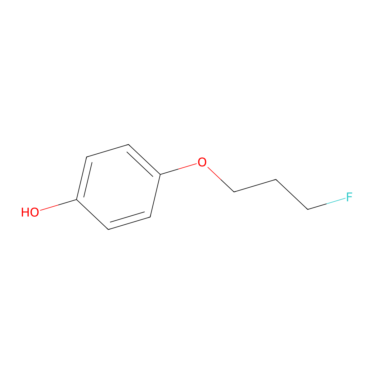 4-(3-Fluoropropoxy)phenol molecular structure, CAS 1346521-22-9