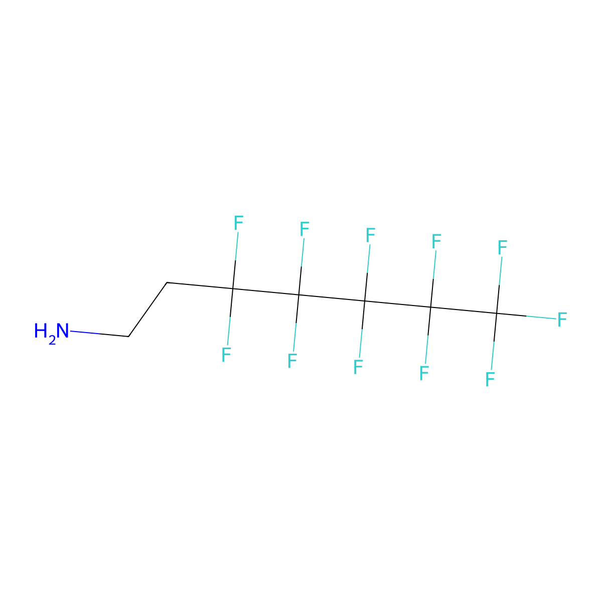 3,3,4,4,5,5,6,6,7,7,7-Undecafluoroheptan-1-amine molecular structure, CAS 1346521-42-3