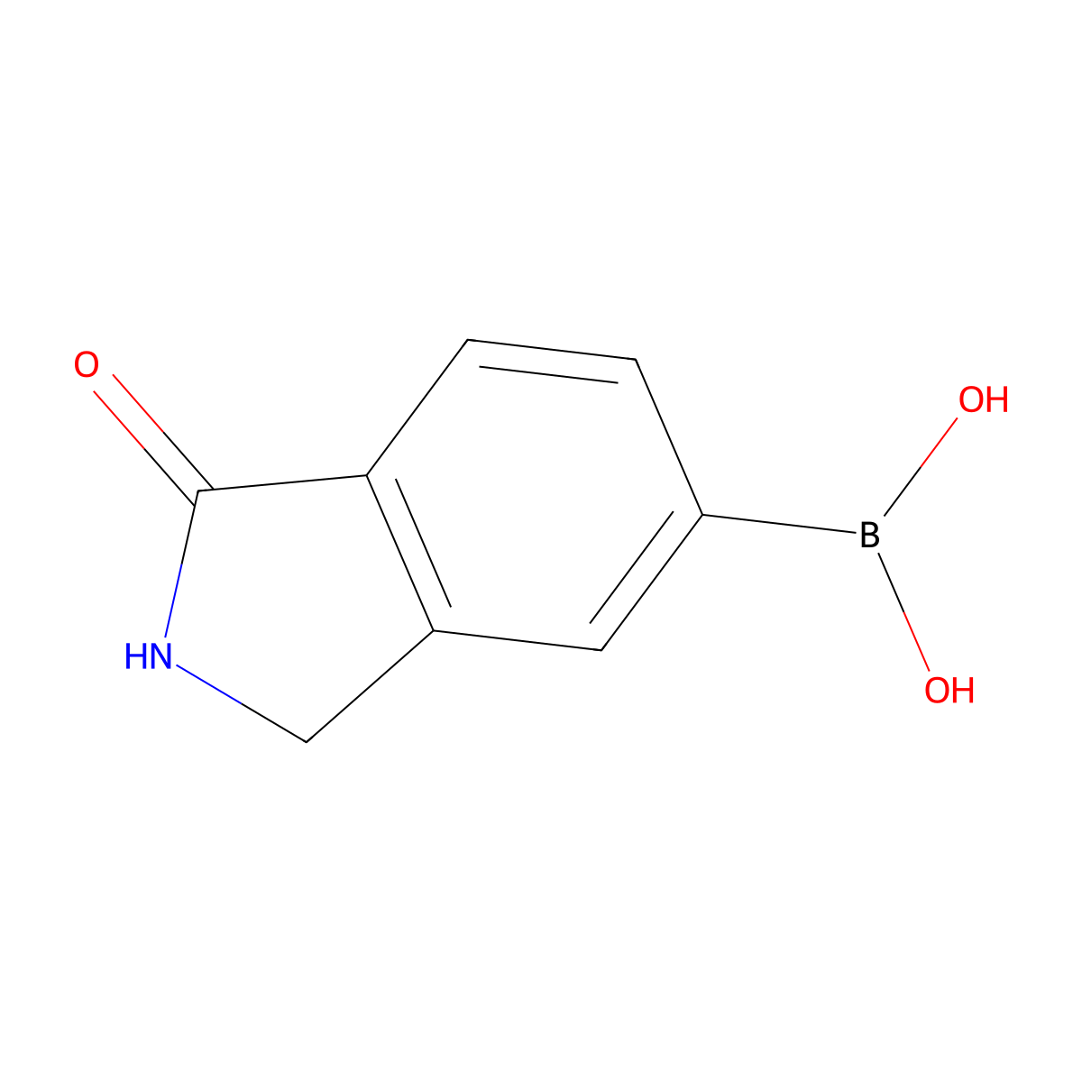 (1-Oxo-2,3-dihydro-1H-isoindol-5-YL)boronic acid molecular structure, CAS 1346526-56-4