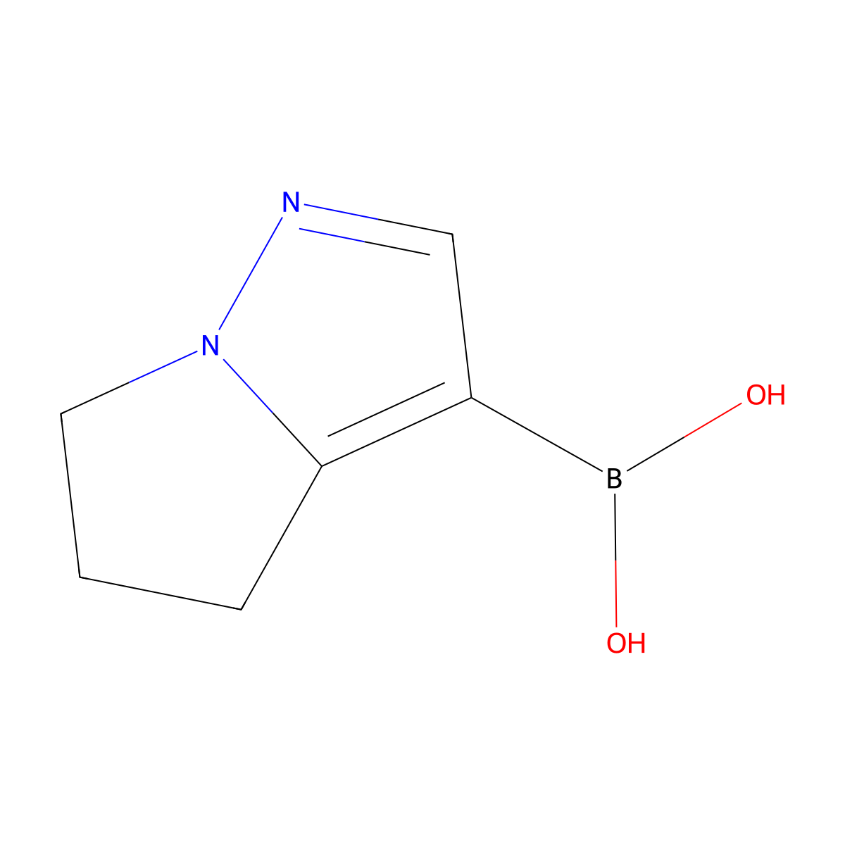 (5,6-Dihydro-4H-pyrrolo[1,2-b]pyrazol-3-yl)boronic acid molecular structure, CAS 1346526-58-6