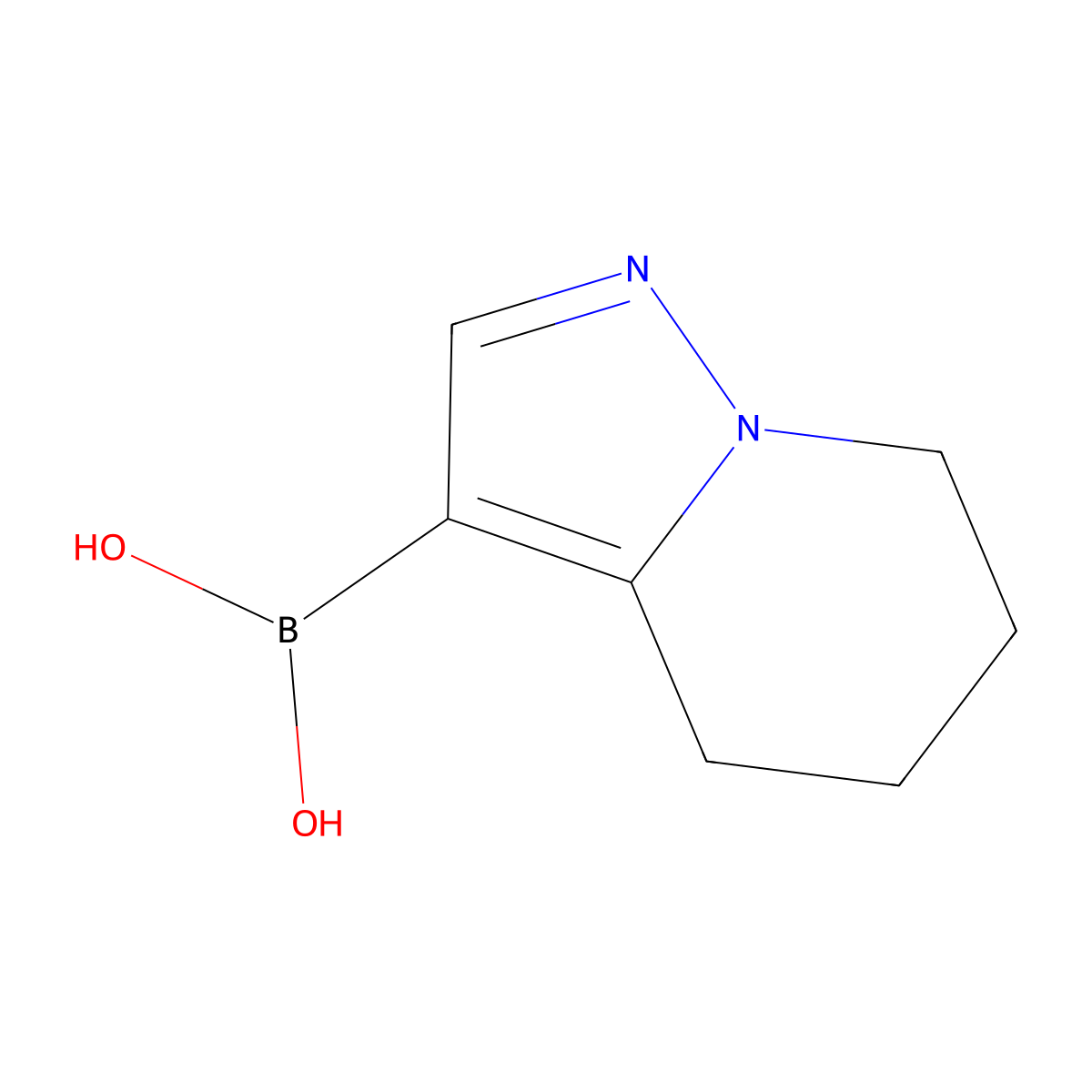 (4,5,6,7-Tetrahydropyrazolo[1,5-a]pyridin-3-yl)boronic acid molecular structure, CAS 1346526-59-7