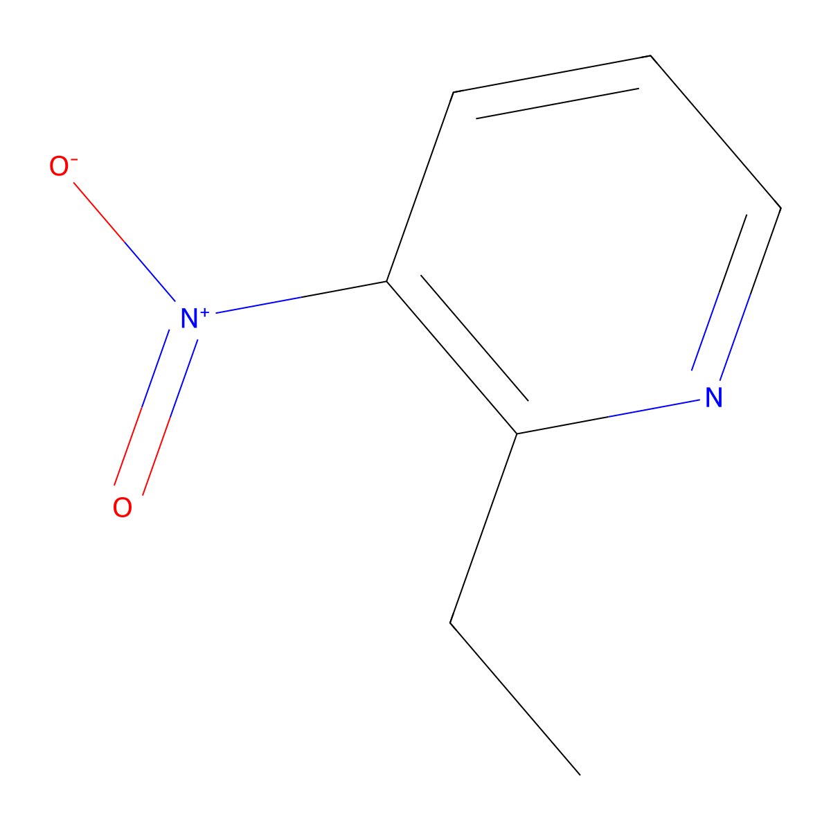 2-Ethyl-3-nitropyridine molecular structure, CAS 1346534-62-0
