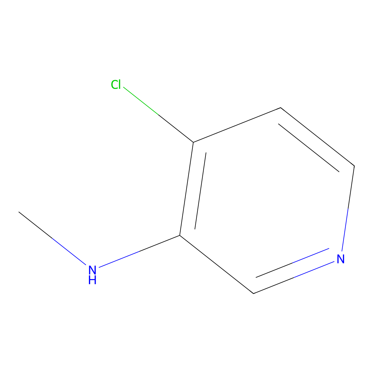 4-chloro-N-methylpyridin-3-amine molecular structure, CAS 1346538-40-6