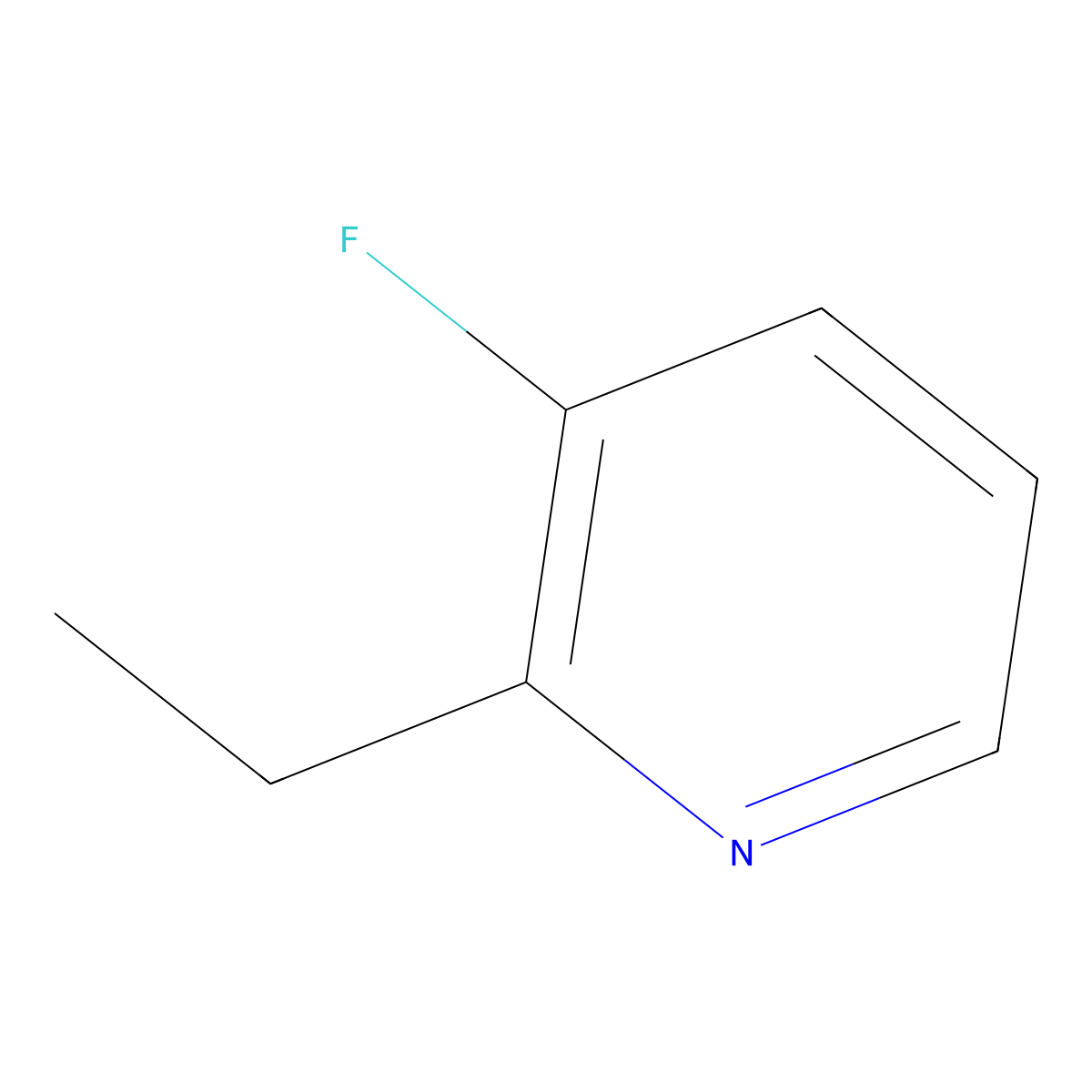 2-Ethyl-3-fluoropyridine molecular structure, CAS 1346538-85-9