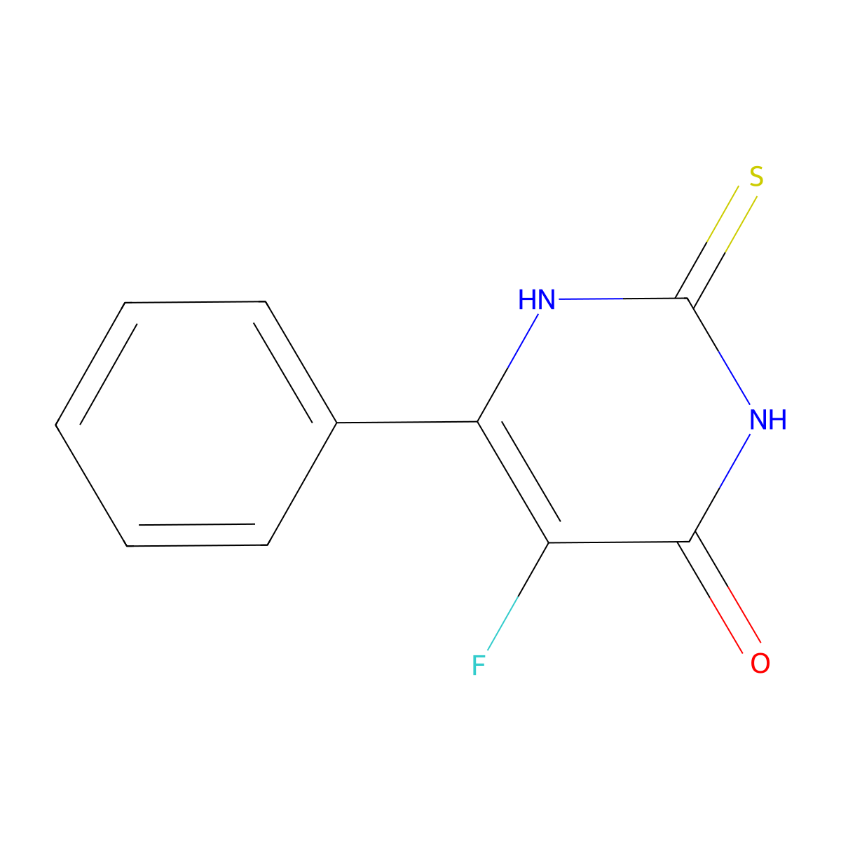 5-fluoro-2,3-dihydro-6-phenyl-2-thioxo-4(1H)-Pyrimidinone molecular structure, CAS 1346539-83-0