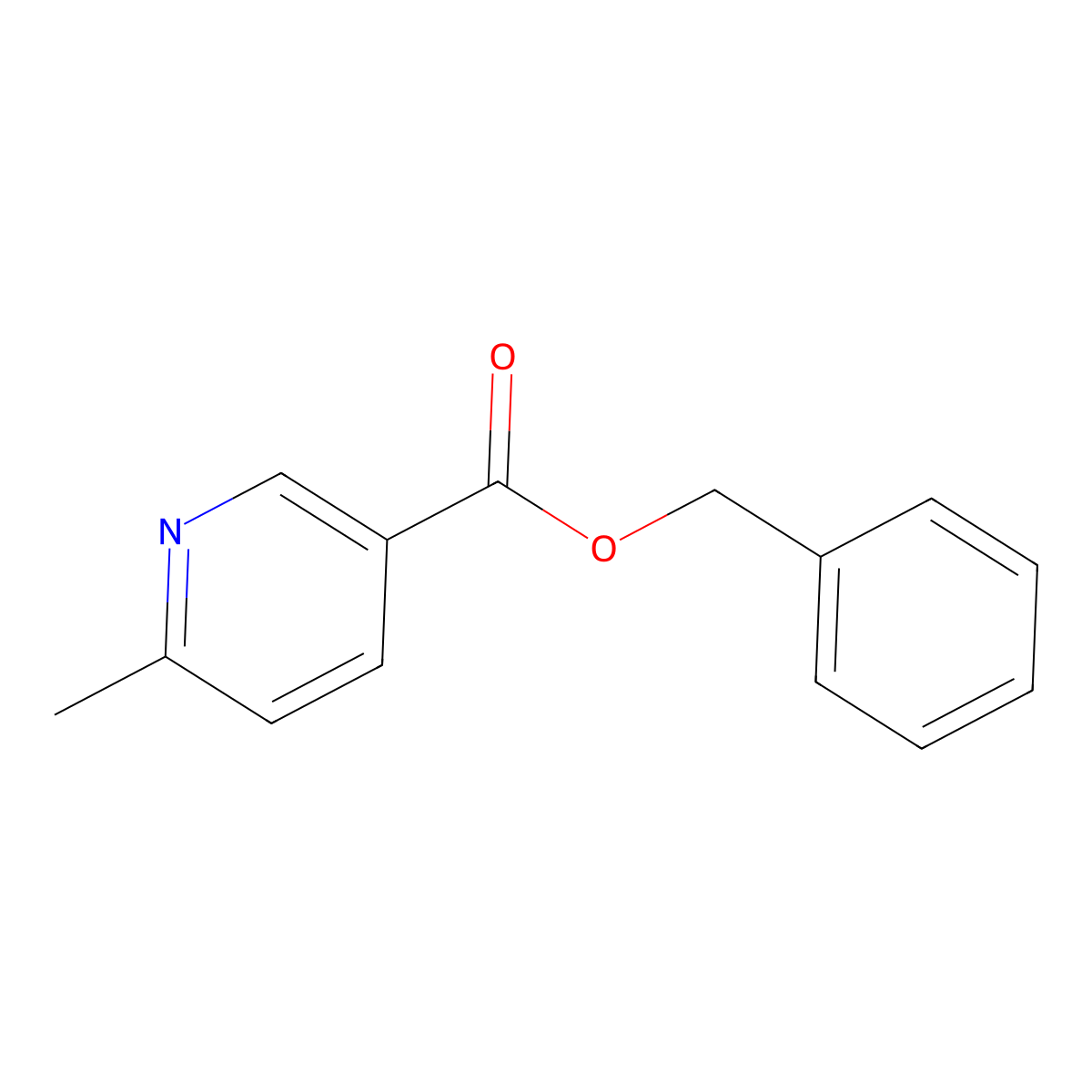 6-Methyl nicotinic acid benzyl ester molecular structure, CAS 1346545-30-9