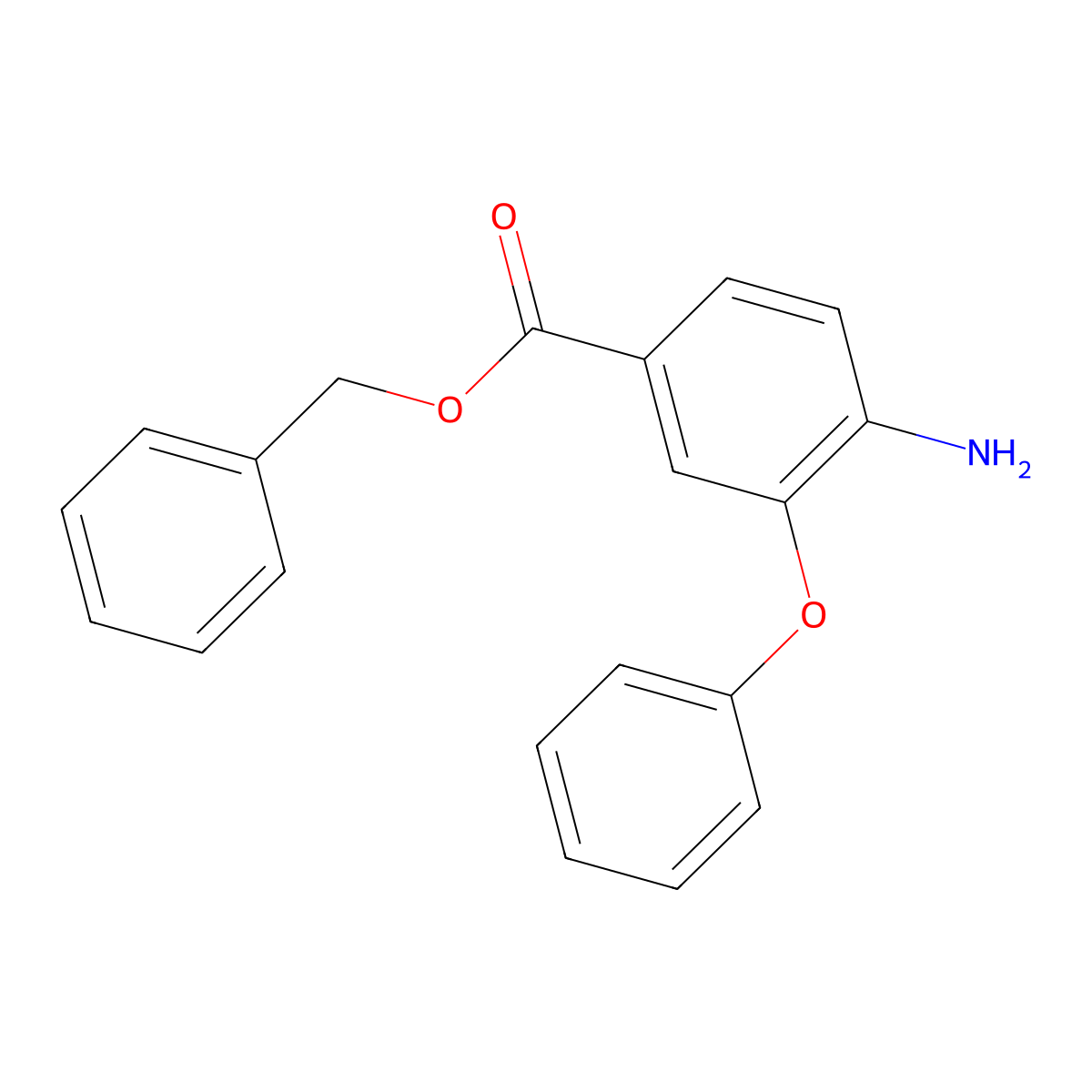 Benzyl 4-amino-3-phenoxybenzoate molecular structure, CAS 1346567-63-2