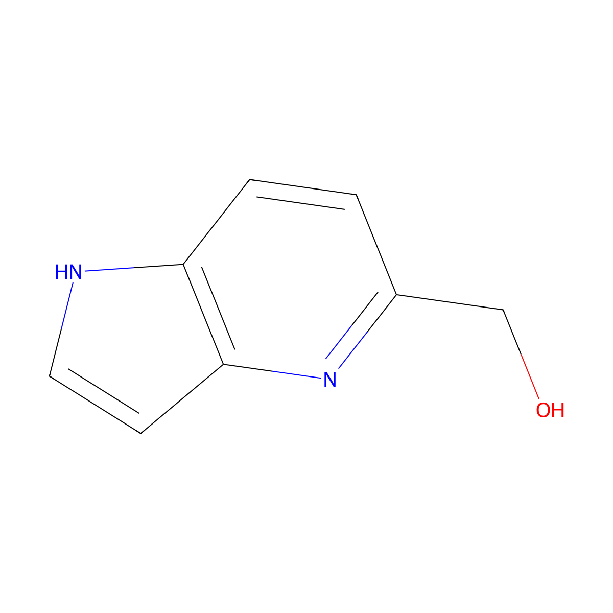 (1H-pyrrolo[3,2-b]pyridin-5-yl)methanol molecular structure, CAS 1346569-67-2
