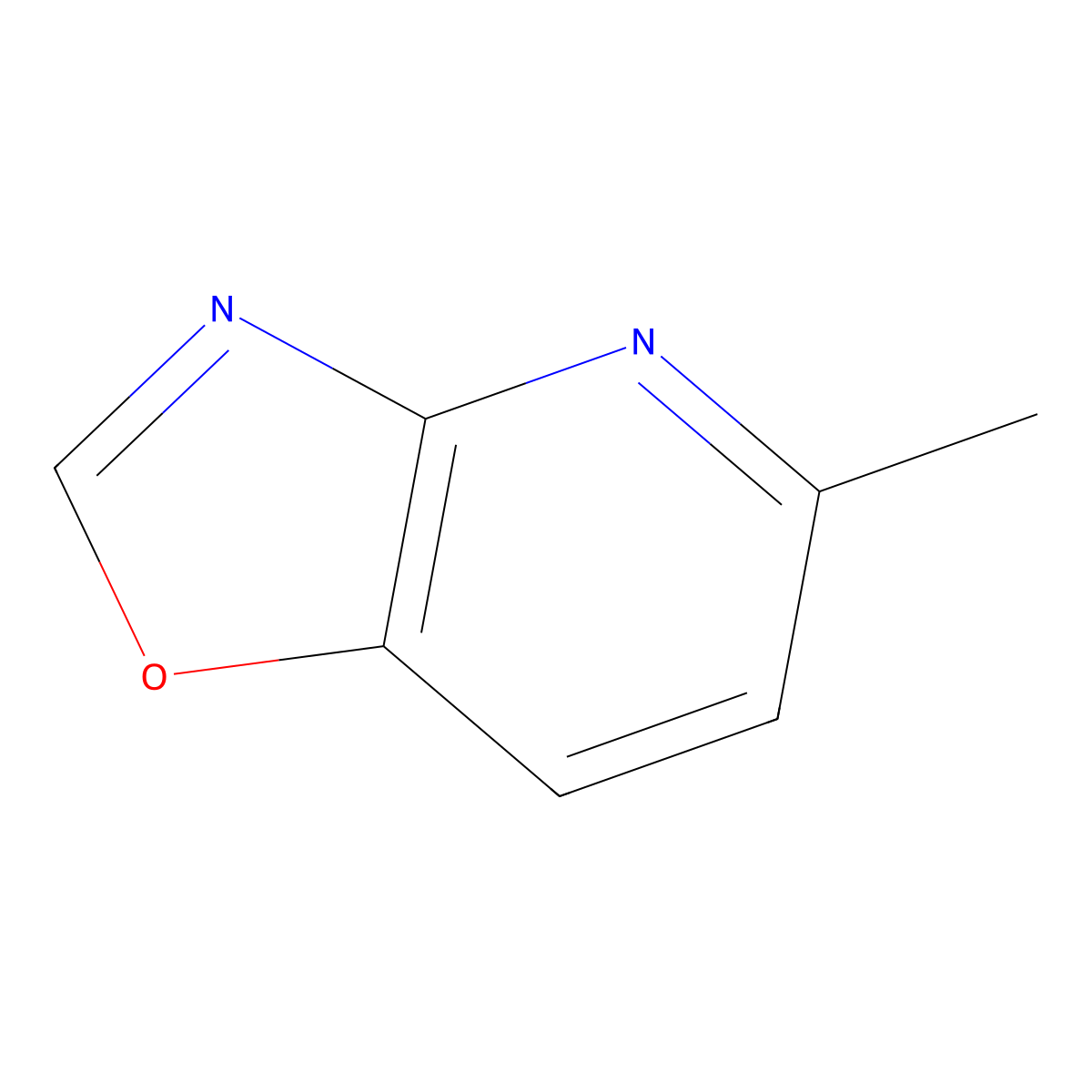 5-Methyloxazolo[4,5-b]pyridine molecular structure, CAS 1346569-70-7