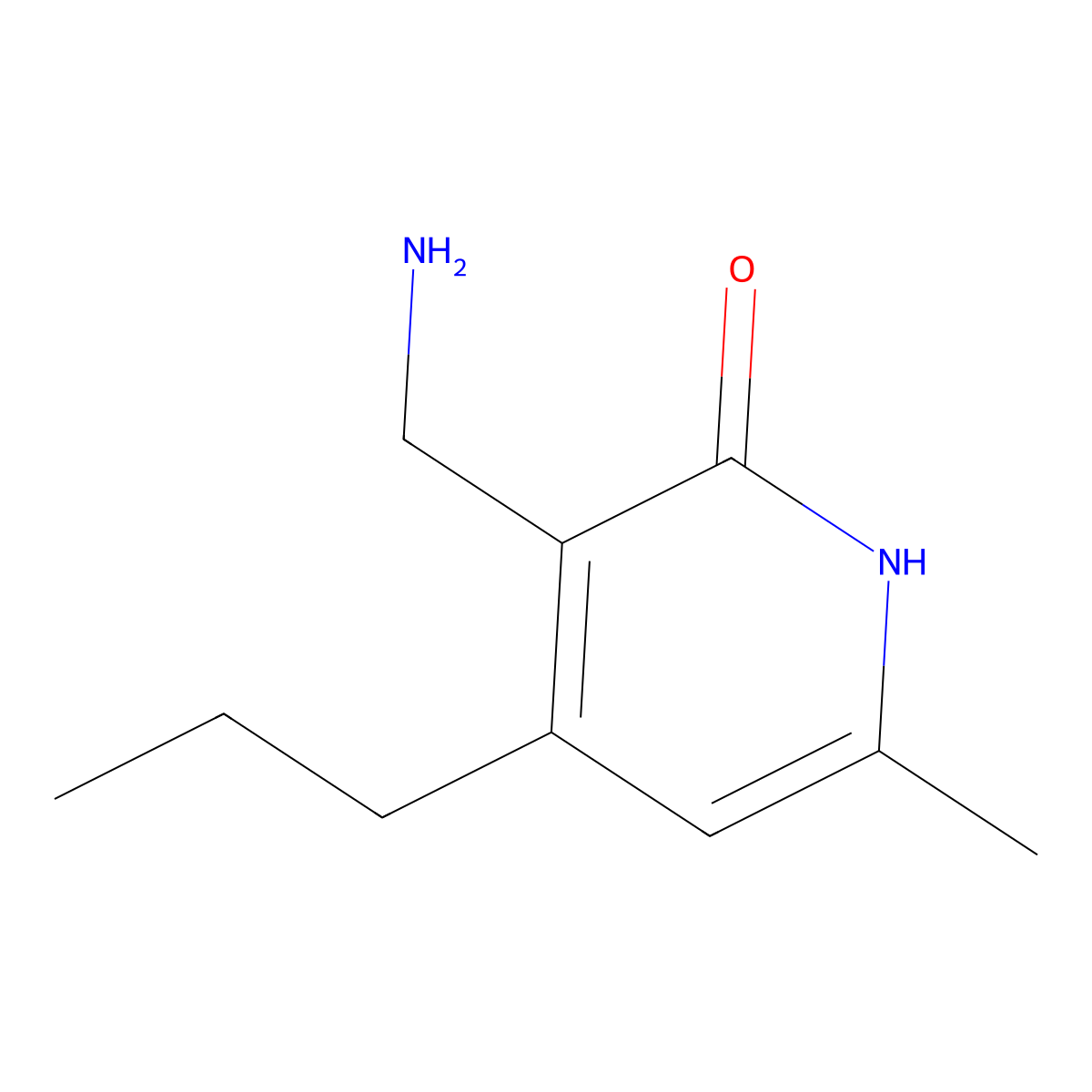 3-(Aminomethyl)-6-methyl-4-propylpyridin-2(1H)-oneacetate molecular structure, CAS 1346575-64-1