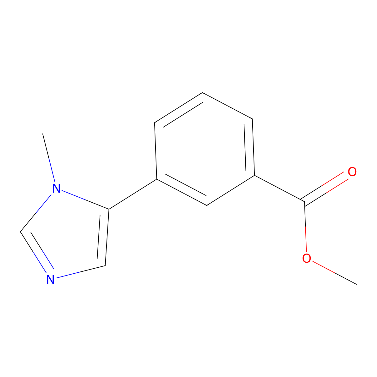 Methyl 3-(1-Methyl-5-imidazolyl)benzoate molecular structure, CAS 1346597-46-3