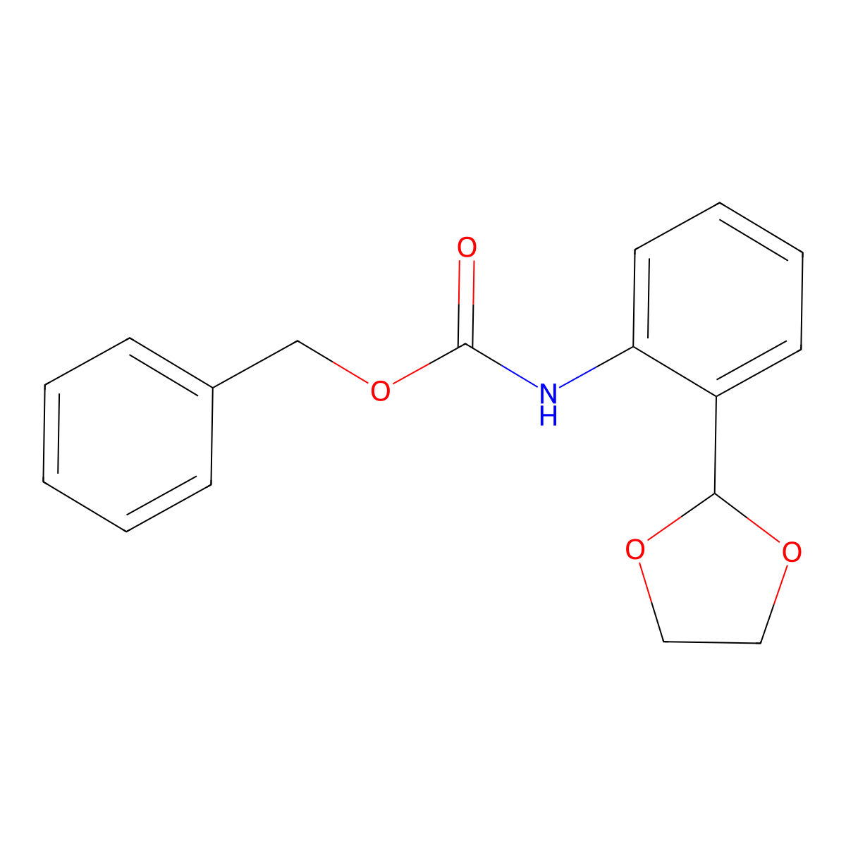 2-[2-(Cbz-amino)phenyl]-1,3-dioxolane molecular structure, CAS 1346597-58-7