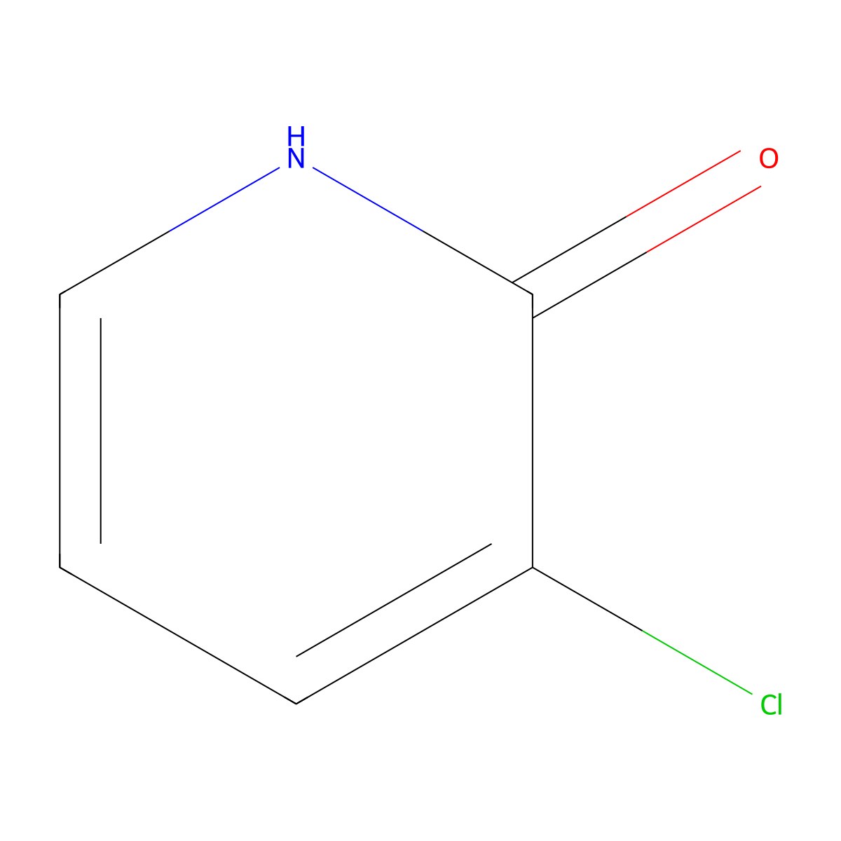 3-Chloro-2-hydroxypyridine molecular structure, CAS 13466-35-8