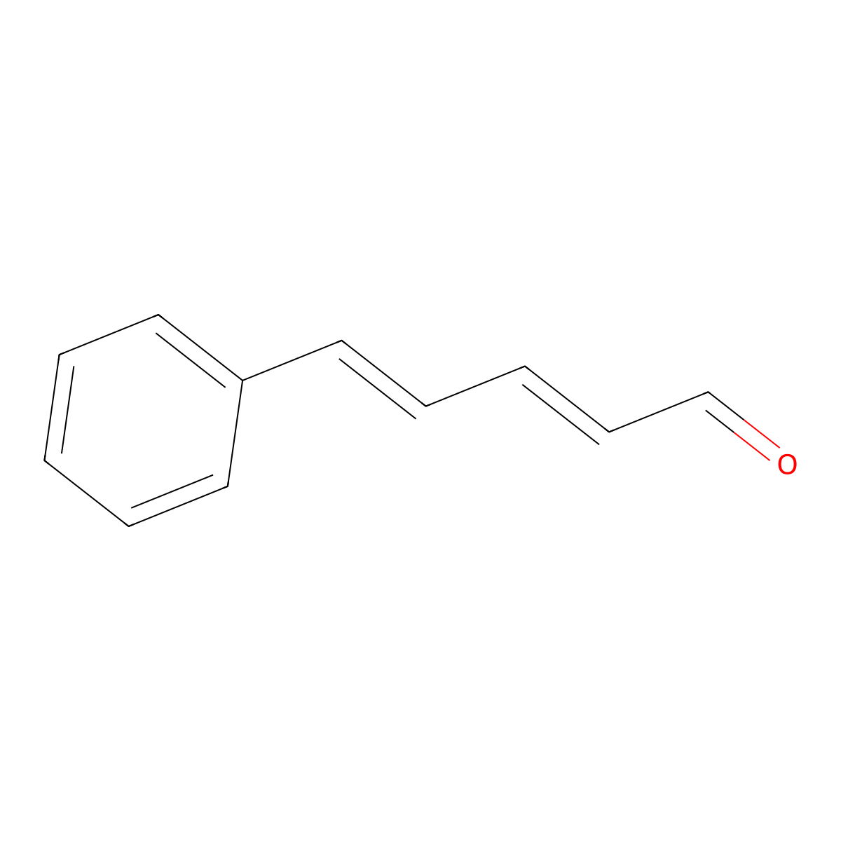 2,4-Pentadienal, 5-phenyl- molecular structure, CAS 13466-40-5
