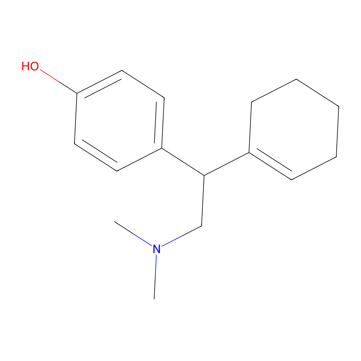 Rac dehydro-O-desmethyl venlafaxine molecular structure, CAS 1346600-38-1