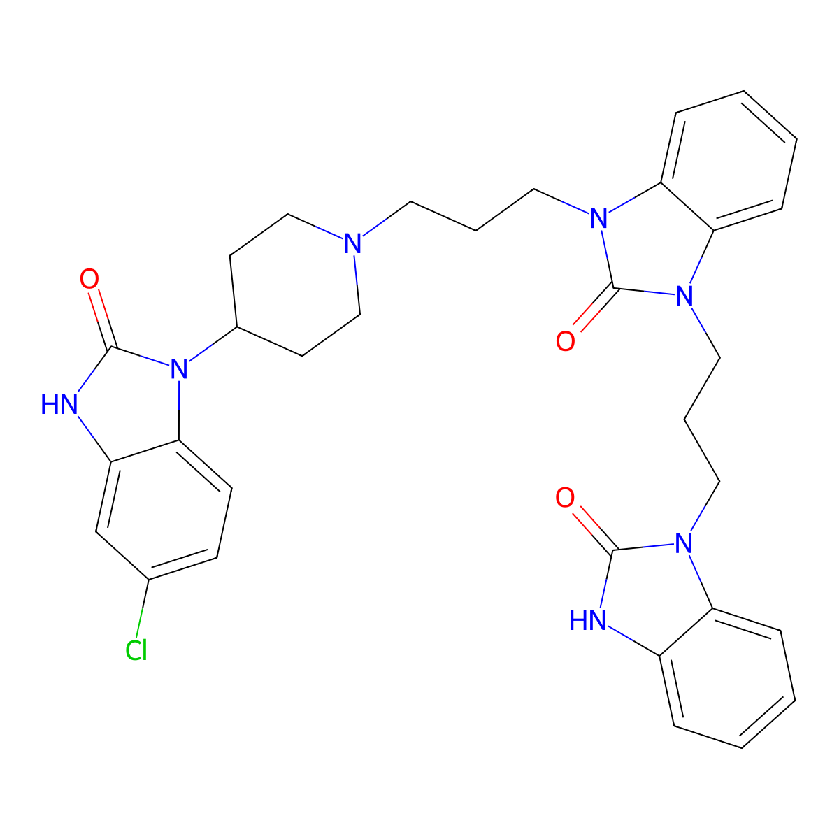 Domperidone impurity E molecular structure, CAS 1346602-50-3