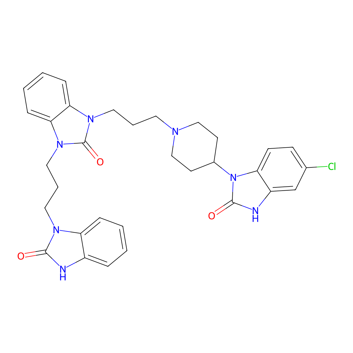 Domperidone impurity E molecular structure, CAS 1346602-50-3