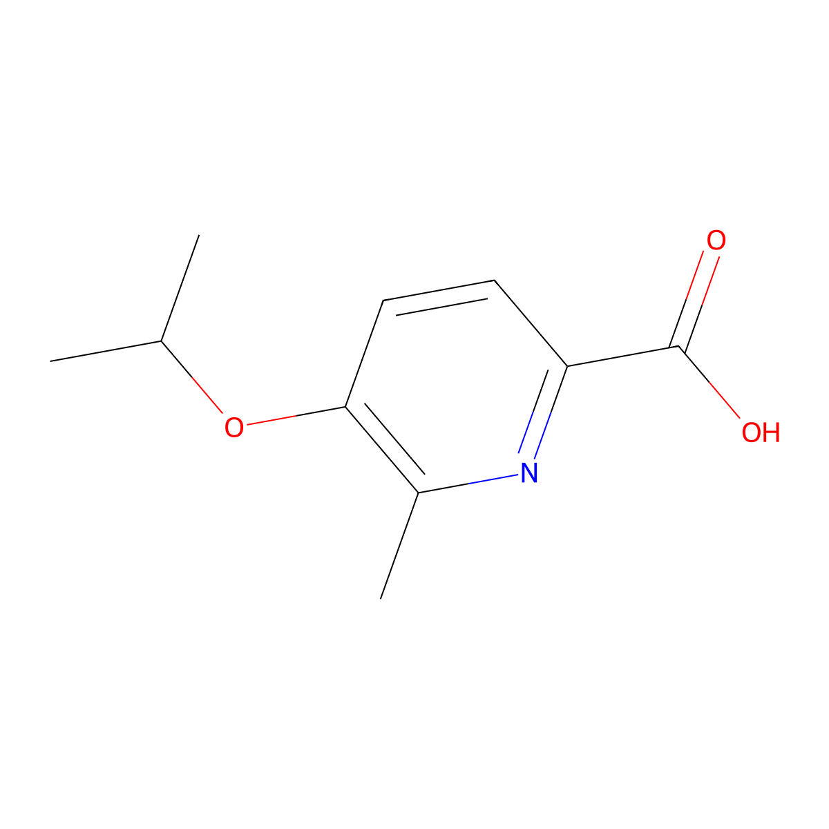 5-Isopropoxy-6-methylpicolinic acid molecular structure, CAS 1346608-94-3